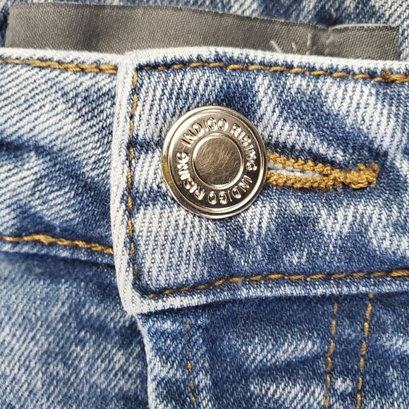 Indigo Rising Jeans Womens 13/31 Blue Stretch Denim Straight Leg - Picture 10 of 12